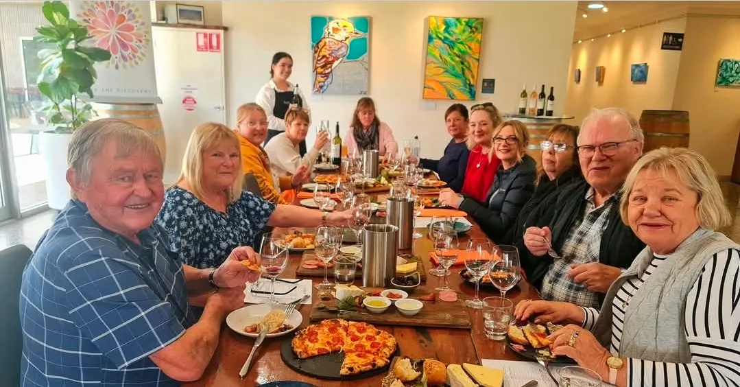 Happy guests on a Barossa wine tour